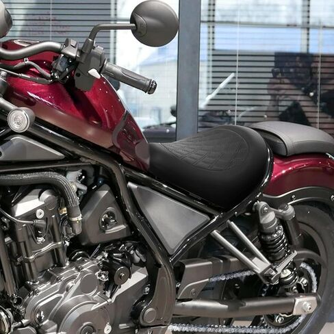 XMT-MOTO PU LEATHY RIDER RIDER STAIN FIT HONDA REBEL 1100 CMX1100 2021-2025 ، REBEL 1100 DCT CMX1100D 2021-2025 ، Black in Saudi Arabia