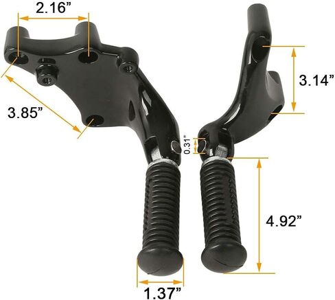 TCMT Rear Passenger Pillion Seat FootPegs Mount Kit Fit For Harley Sportster Iron 883 XL883N 2016-2022 Sportster Iron 1200 XL1200NS 2018-2022 in Saudi Arabia