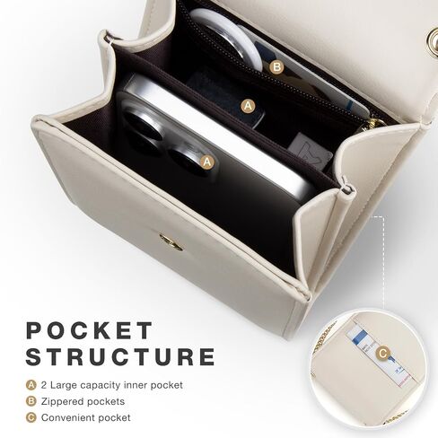 Cell Phone Purse with Crossbody Strap, Small Crossbody Purse for Women, Mobile Phone Bags, Leather Passport Bag in Saudi Arabia