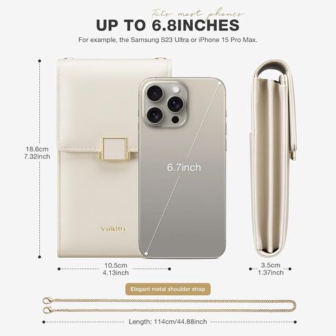 Cell Phone Purse with Crossbody Strap, Small Crossbody Purse for Women, Mobile Phone Bags, Leather Passport Bag in Saudi Arabia