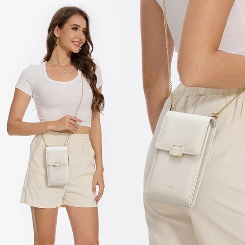 Cell Phone Purse with Crossbody Strap, Small Crossbody Purse for Women, Mobile Phone Bags, Leather Passport Bag in Saudi Arabia