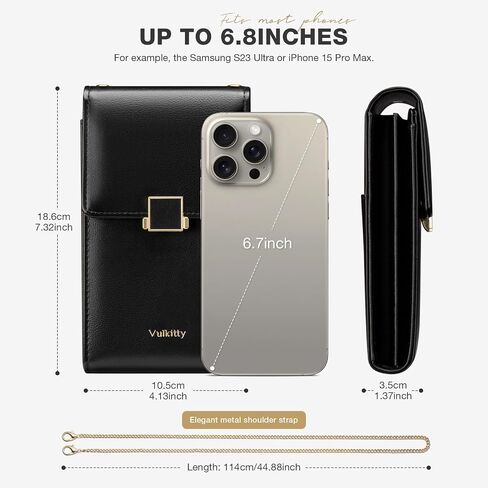 Cell Phone Purse with Crossbody Strap, Small Crossbody Purse for Women, Mobile Phone Bags, Leather Passport Bag in Saudi Arabia