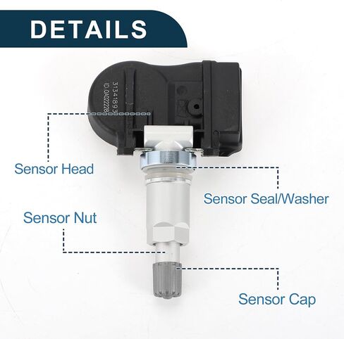 Tire Pressure Sensor for Volvo XC60 2010-2017 433MHz No.31341893/31341171 Tire Pressure Monitoring Sensor 1 Pc in Saudi Arabia