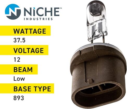 NICHE 893 لمبة مصباح الأمامي لعام 2002-2014 ARCTIC CAT M5 CROSSFIRE SNO PRO 0609-693 0409-073 0409-045 2 PACK in Kuwait