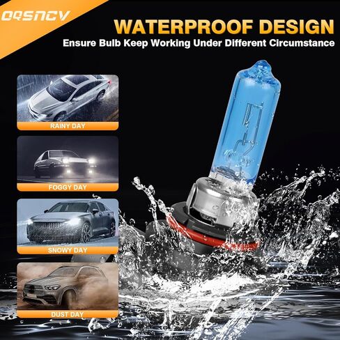 OQSNCV Fit for Fiat 500 500L 500X (2012-2020) Halogen Headlight Bulbs, 9012 High Low/Beam Light Headlamp Replacement Bulbs Kit 4200K, Pack of 2 in Saudi Arabia