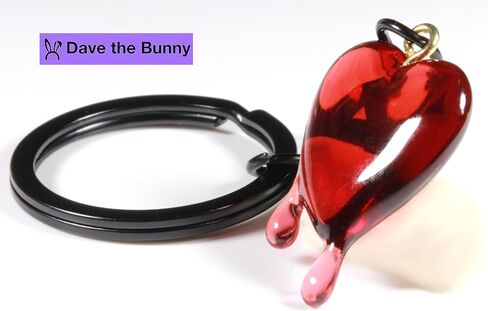 Dave The Bunny Heart Keychain in Kuwait