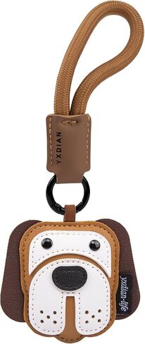 Dachshund Bulldog Keychain Dog Shaped Leather Bag Charm, Cute Keyring for Women Men Teens Gifts in Kuwait