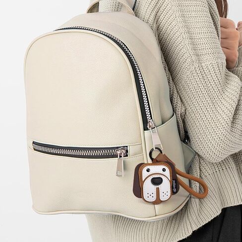 Dachshund Bulldog Keychain Dog Shaped Leather Bag Charm, Cute Keyring for Women Men Teens Gifts in Kuwait