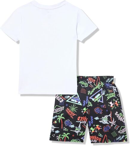 Under Armour boys Boys' Swim Volley Set, Sleeve Shirt & Matching Shorts, Lightweight & Breathable in Saudi Arabia