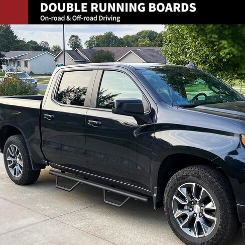 YITAMOTOR Running Boards: Compatible with 2015-2025 Chevy Colorado/Gmc Canyon Crew Cab, Drop Down Side Steps, 3.5 Inch Carbon Steel Nerf Bars in Saudi Arabia