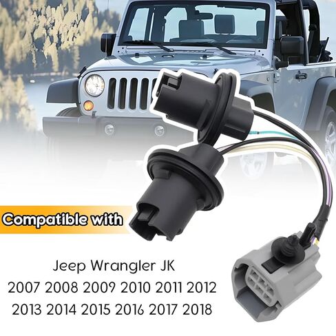 Tail Light Socket Wiring Harness Compatible with Jeep Wrangler JK 2007-2018 Replace for 68004166AC in Saudi Arabia