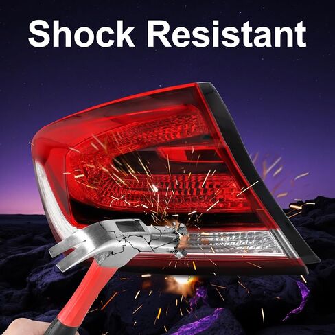 Outer Tail Light Assembly Fit For 2013-2015 Honda Civic 13 14 15 Civic Rear Brake Tail Lamp Taillight Replacement Passenger Side（Only Fit For 4 Door） in Saudi Arabia