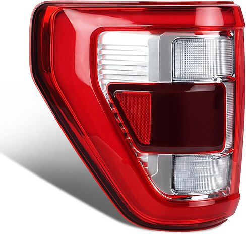 LED Chrome Tail Light Compatible with Ford F150 2021 2022 2023 King Ranch Lariat Limited Platinum Taillights W/Blind Spot Right Passenger Side, Replace OEM: ML3Z13404D in Saudi Arabia