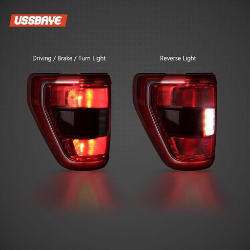 مصابيح الذيل متوافقة مع 2021 2022 2023 فورد F150 King Ranch/Lariat/Limited/Platinum w/Blind Spot LED Asillight Assembly ML3Z13404D in Kuwait
