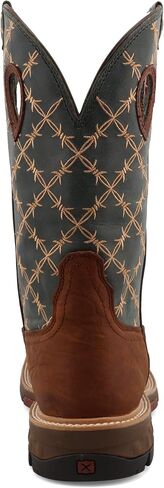 Twisted X Men's 12" Western Work Boot, Square Toe Alloy Toe with CellStretch in Saudi Arabia