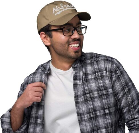 نبراسكا قبعة بيسبول السيناريو المطرز نبراسكا قبعة أبي بيسبول كاب عتيقة الرياضة Swoosh Cap هدية in Kuwait