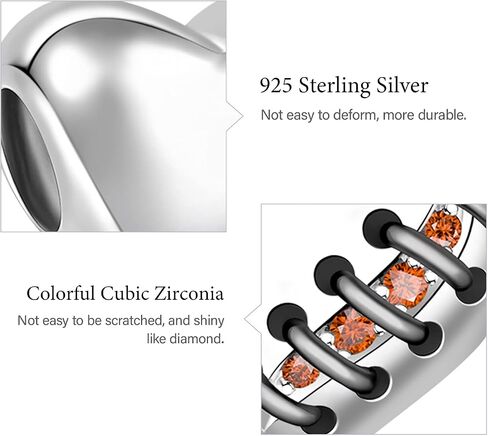 GNOCE Heart Charm Beads 925 Sterling Silver Bead Charms with Cubic Zirconia Fit for Bracelet/Necklace Valentine's Day Jewelry Gift for Women (heart-1) in Saudi Arabia
