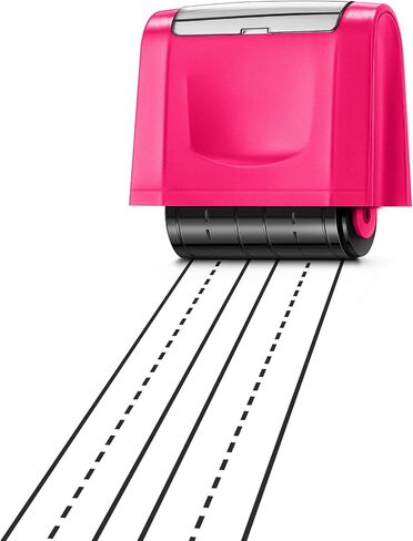 Nezyo Handwriting Roller Stamps Quickly Practice Rolling Stamp Self Inking Teacher Stamps Sentence Strips for Kids Teachers Parents(Yellow Shell Black Ink,2 Dashed Line) in Saudi Arabia