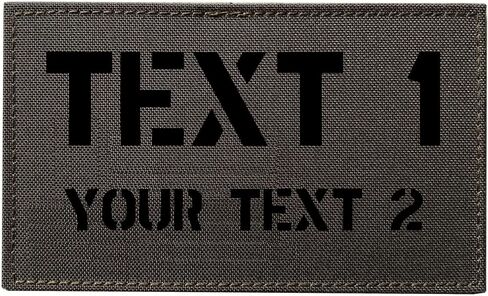 Custom Large 5x3 Inch IR Infrared Laser Cut ID Panel Patch Callsign Patch IR Flag Patch(Gray) in Kuwait