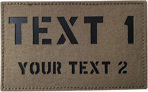 Custom Large 5x3 Inch IR Infrared Laser Cut ID Panel Patch Callsign Patch IR Flag Patch(Gray) in Kuwait