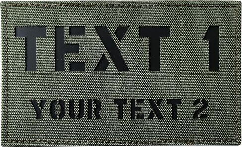 Custom Large 5x3 Inch IR Infrared Laser Cut ID Panel Patch Callsign Patch IR Flag Patch(Gray) in Kuwait