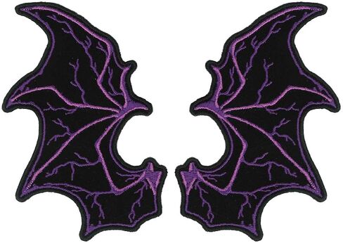 Hot Leathers Bat Wing 4" Patch PPQ1425-3 Width x 4 Height Inches in Saudi Arabia