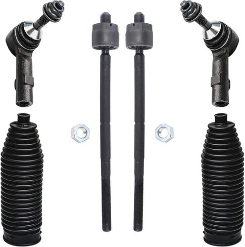 Detroit Axle - مجموعة قضبان التعادل 6pc Ford Taurus X Freestyle خمسمائة Mercury Sable Montego ، 4 تعليق خارجي وقضيب ربطة عنق داخلي ينتهي 2 أحذية استبدال in Saudi Arabia