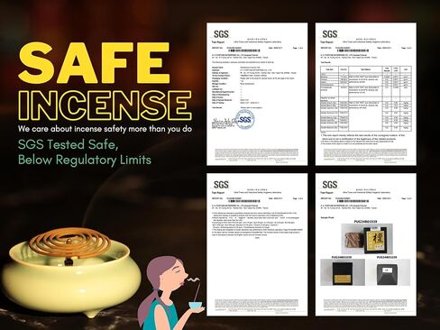 SZ ShinZuo Agarwood Incense Coils (3-3.5hrs, 48pcs) - Taiwan Incense Style- Basic Agarwood Level, for Religious Practices, Meditation, Yoga, Prayer. Daily Use (1) in Kuwait