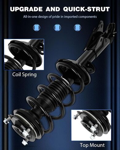 ECCPP Complete Struts Spring Assembly Front Drive and Passenger side Struts Shock Absorber Fit for 2012 for Honda Civic 172926 172925 in Saudi Arabia