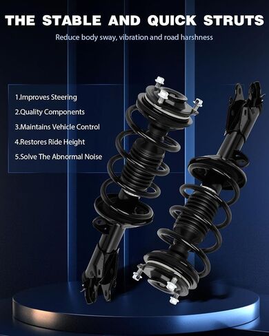 ECCPP Complete Struts Spring Assembly Front Drive and Passenger side Struts Shock Absorber Fit for 2012 for Honda Civic 172926 172925 in Saudi Arabia