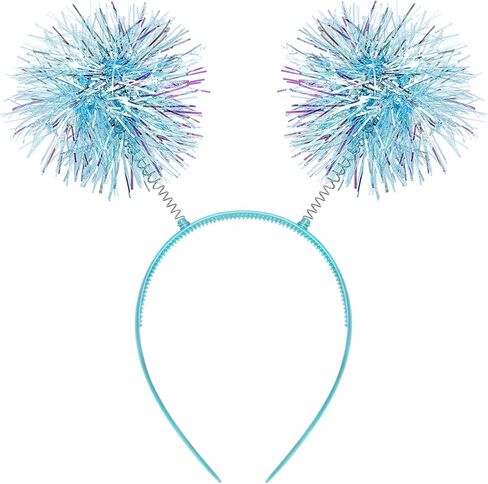 Cubaco Pom Pom عقال عيد ميلاد عقال عيد ميلاد للفتيات ، وعصابات رأس Pomni عيد ميلاد فتاة رئيس الكبرياء إكسسوارات الشعر الأرجواني للنساء الغريبة مناسبة للبالغين الملحقات حفلة in Kuwait