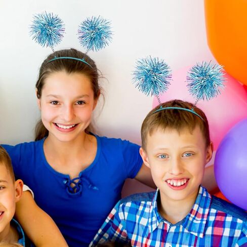 Cubaco Pom Pom عقال عيد ميلاد عقال عيد ميلاد للفتيات ، وعصابات رأس Pomni عيد ميلاد فتاة رئيس الكبرياء إكسسوارات الشعر الأرجواني للنساء الغريبة مناسبة للبالغين الملحقات حفلة in Kuwait