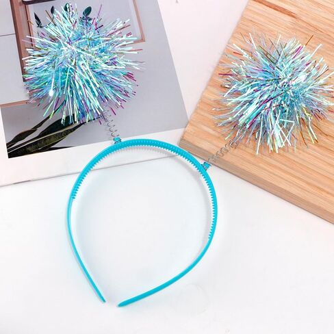 Cubaco Pom Pom عقال عيد ميلاد عقال عيد ميلاد للفتيات ، وعصابات رأس Pomni عيد ميلاد فتاة رئيس الكبرياء إكسسوارات الشعر الأرجواني للنساء الغريبة مناسبة للبالغين الملحقات حفلة in Kuwait