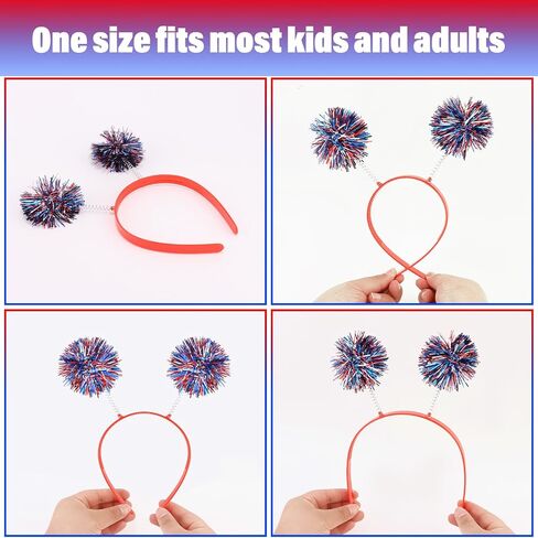 Cubaco Pom Pom عقال عيد ميلاد عقال عيد ميلاد للفتيات ، وعصابات رأس Pomni عيد ميلاد فتاة رئيس الكبرياء إكسسوارات الشعر الأرجواني للنساء الغريبة مناسبة للبالغين الملحقات حفلة in Kuwait