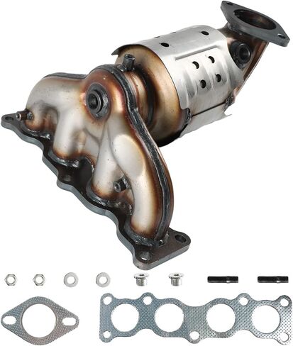 Front Catalytic Converter Compatible with 2019-2020 Hyundai Santa Fe, 2018-2021 Hyundai Tucson, 2016-2020 Kia Sorento, fit for 2017-2022 Kia Sportage 2.4L DOHC L4 AWD ONLY 674-091 in Saudi Arabia