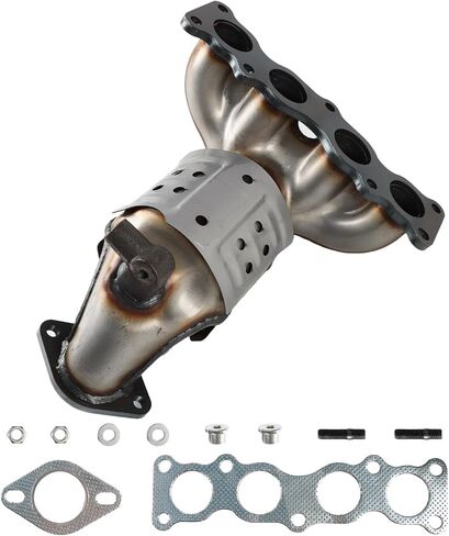Front Catalytic Converter Compatible with 2019-2020 Hyundai Santa Fe, 2018-2021 Hyundai Tucson, 2016-2020 Kia Sorento, fit for 2017-2022 Kia Sportage 2.4L DOHC L4 AWD ONLY 674-091 in Saudi Arabia