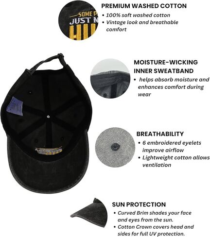 InnoBeta Jiu Jitsu Gifts Cap for Men - Adjustable Vintage Washed Cotton Embroidered Hat - Gift for Brazilian Coach Player Kids Boys - Dark Grey in Saudi Arabia