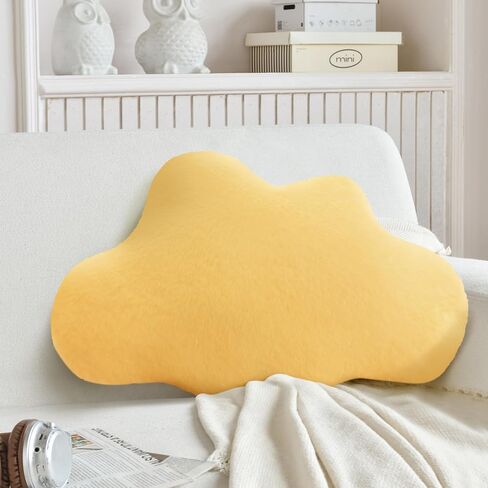 Cloud Shaped Throw Pillows Lovely Small Pillows Cute Aesthetic Soft Decorative Waist Rest Cushion in Saudi Arabia