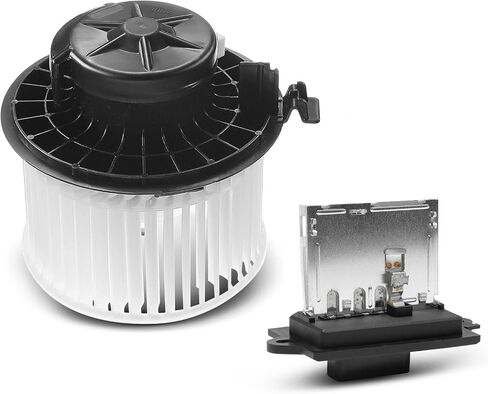 A-Premium HVAC Heater Blower Motor and Resistor Assembly Compatible with Nissan Vehicles - Versa 2007-2011 - Front,with Fan Cage, with Manual Temperature Control, Replace# 27150ED50A, 2-PC Set in Saudi Arabia