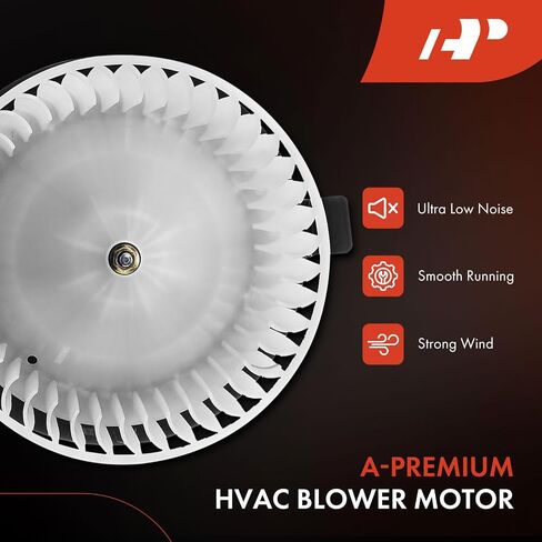 A-Premium HVAC Heater Blower Motor and Resistor Assembly Compatible with Nissan Vehicles - Versa 2007-2011 - Front,with Fan Cage, with Manual Temperature Control, Replace# 27150ED50A, 2-PC Set in Saudi Arabia