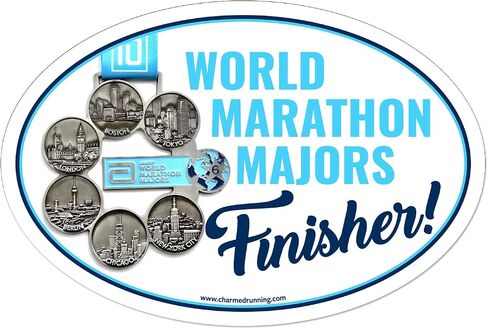 Brand World Majors Marathon 26.2 Finisher Removable Bumper Sticker Window Decal or Car Magnet (Decal) in Saudi Arabia