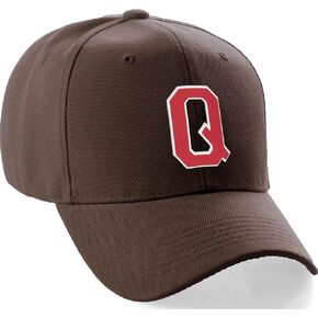 Daxton Classic Baseball Hat Custom A to Z Initial Team White Red Letter in Kuwait