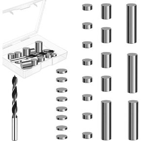 6.58OZ Cylindrical Stainless Steel Weights for Pinewood Derby Cars, 30 Pieces Derby Car Kit, 6 Different Sizes of Cylinders Weights with Adhesive to Speed Up Your Car Cylindrical Weights for Derby car in Kuwait