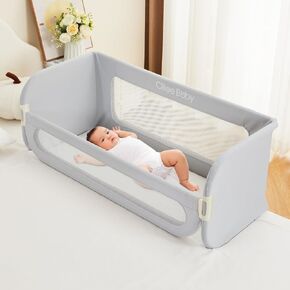 Ciilee Baby Bed Rail for Toddlers Foldable Kids Bed Rails Guard for Queen Bed Adjustable Children Side Railing for Twin Beds Portable Bedrail Safety Barandas para Camas de Niños（Grey,72.83 in in Saudi Arabia