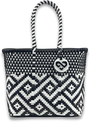 MARIA VICTORIA Handwoven Plastic Mexican Tote Bag X-Small For Women in Kuwait