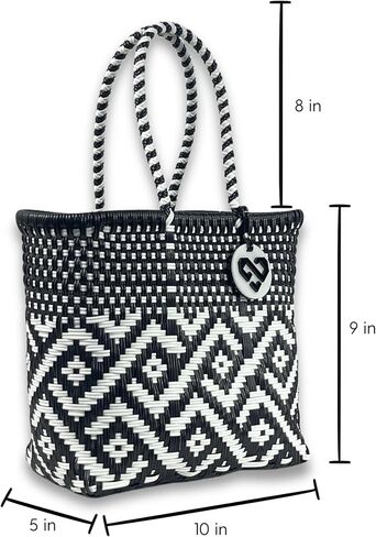 MARIA VICTORIA Handwoven Plastic Mexican Tote Bag X-Small For Women in Kuwait