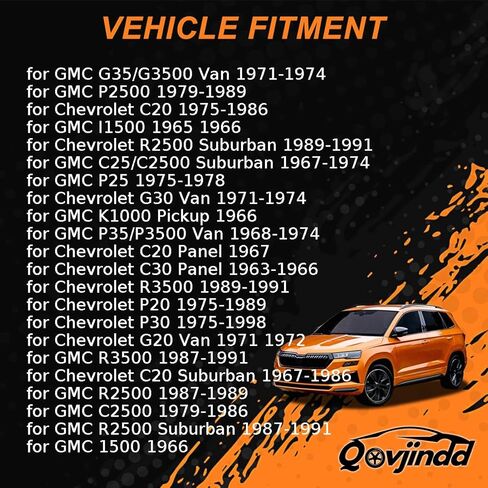 مجموعة عمود ذراع التحكم في التعليق العلوي الأمامي لشيفروليه C20 1975-1986 للوحة C20 1967 ل C20 بيك آب 1963-1974 لـ C20 Suburban 1967-1986 لـ Chevrolet C30 Panel 1963-1966 2 x in Kuwait
