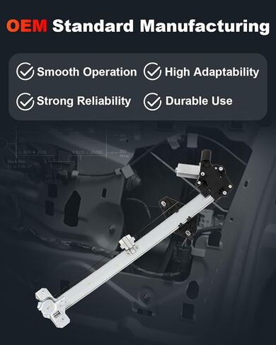 cciyu 748-160 Power Window Regulator Whit Motor fit for Honda CR-V 2007-2011 Front Left Driver Side in Saudi Arabia