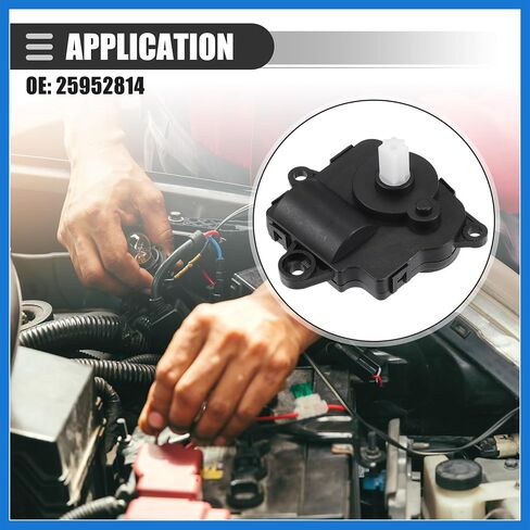 Car HVAC Heater Air Door Blend Actuator Replacement, for Chevrolet Equinox Sport Utility Main 2010-2013, Plastic Metal, No.25952814, Black Auto Accessories in Saudi Arabia