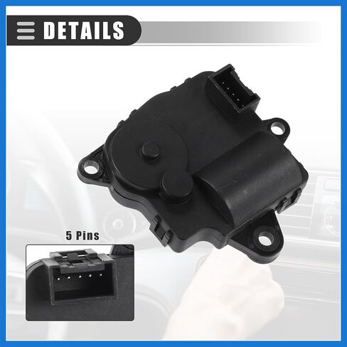 Car HVAC Heater Air Door Blend Actuator Replacement, for Chevrolet Equinox Sport Utility Main 2010-2013, Plastic Metal, No.25952814, Black Auto Accessories in Saudi Arabia